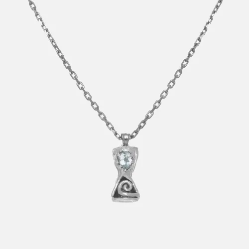 Raftaf - Time Is Gem Sterling Silver Necklace