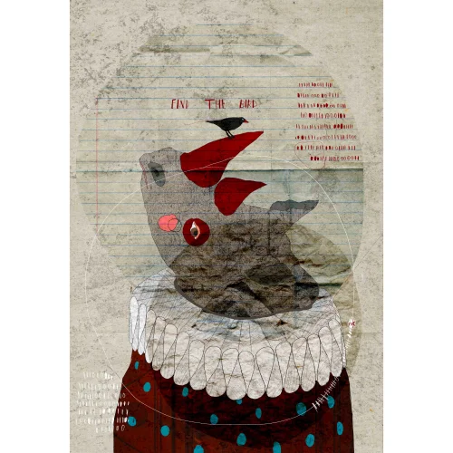 Ruk Illustration - Rhino Digital Illustration Print