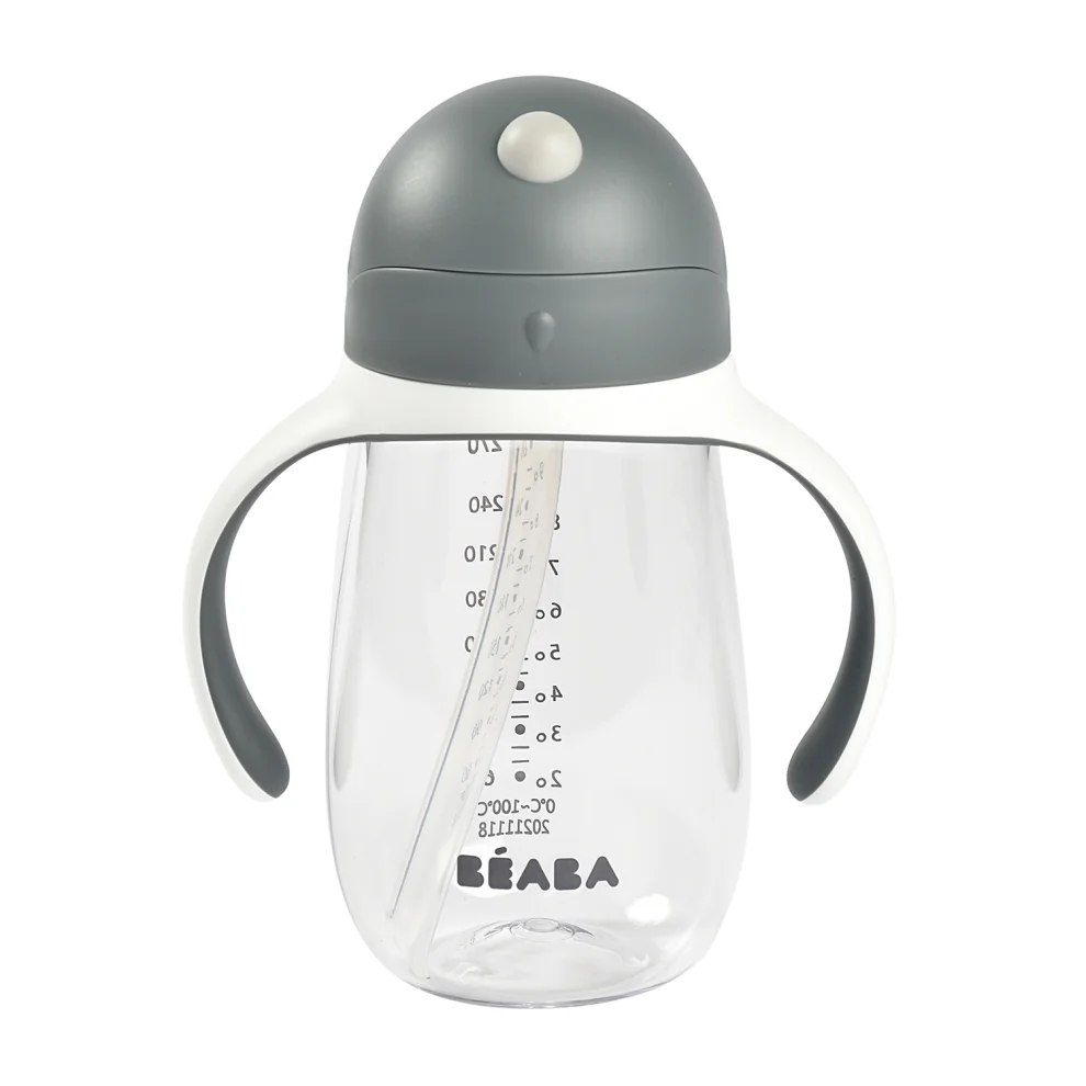 Beaba - 300 Ml Şeffaf Pipetli Suluk