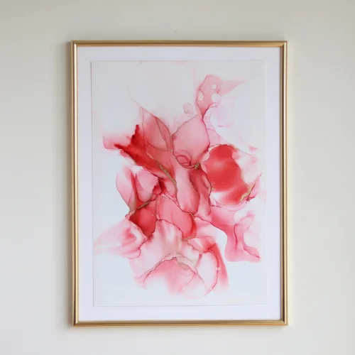 Anastasha Ozlu - Azalea Flower  Painting