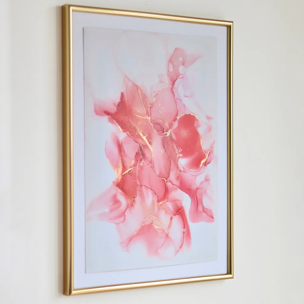 Anastasha Ozlu - Azalea Flower  Painting
