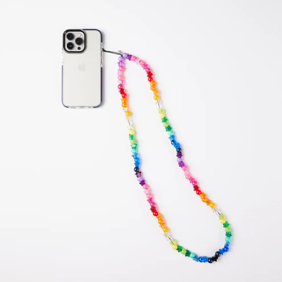 House of Beadzz - Classic Rainbow Star Sparkle Phone Strap