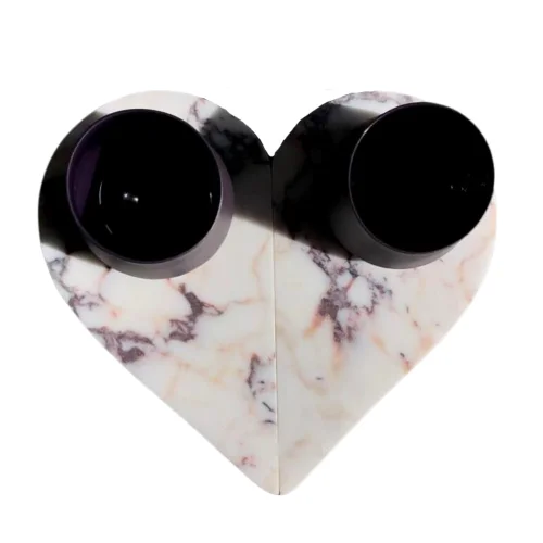 Thinstone - Marble Heart Cup Set Of 2