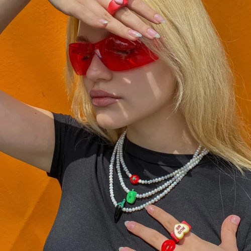 Kity Boof - Eggplant Necklace