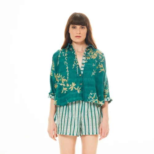Diza Gabo - In Fern Sleeve Detailed Shirt