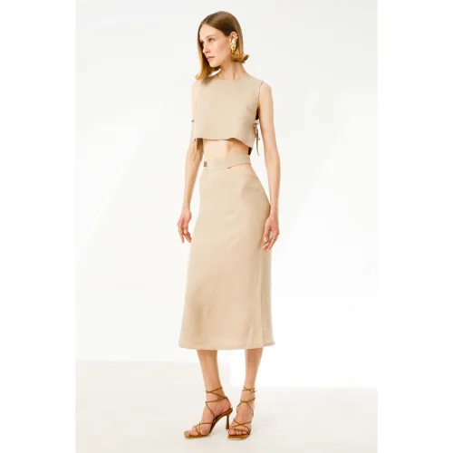 Ecotone - Roji - Linen Skirt & Crop Top