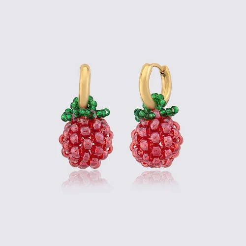 Ava Villain - Raspberry Earrings