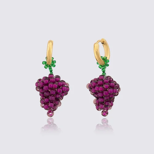 Ava Villain - Grape Earrings