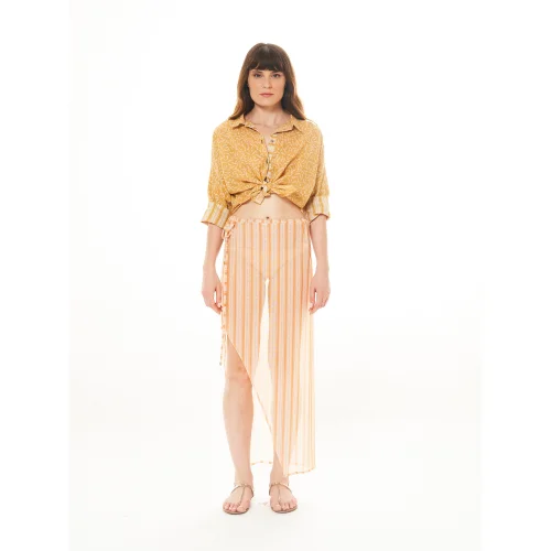 Diza Gabo - In Sunrise Semi Transparent Midi Skirt