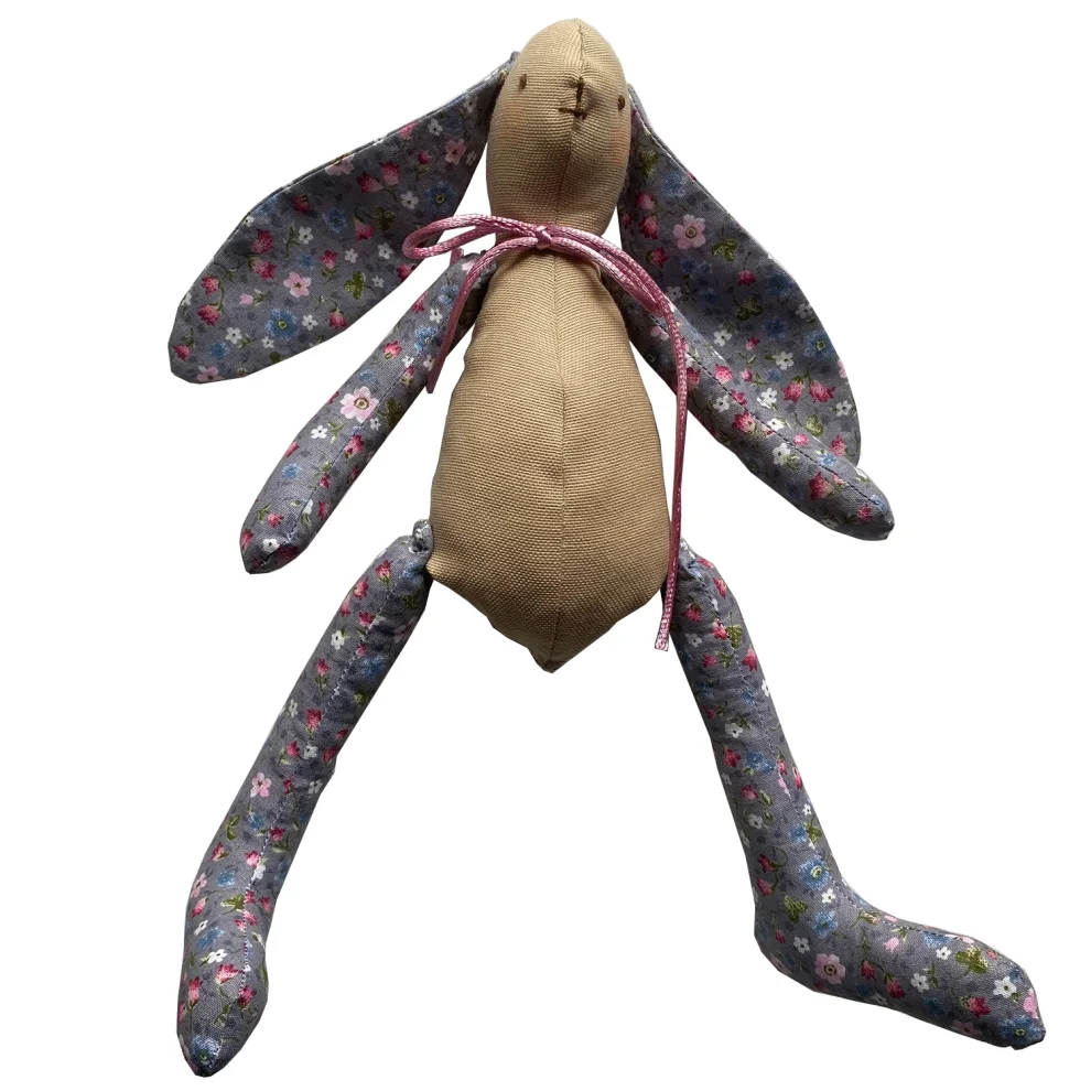 Morbido Toys Floral Rabbit Toy Purple Beige hipicon