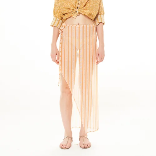 Diza Gabo - In Sunrise Semi Transparent Midi Skirt