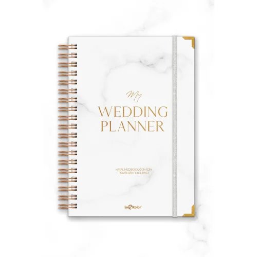 Lecolor - Wedding Planner Gold Corner Agenda Luxury Wedding Planner