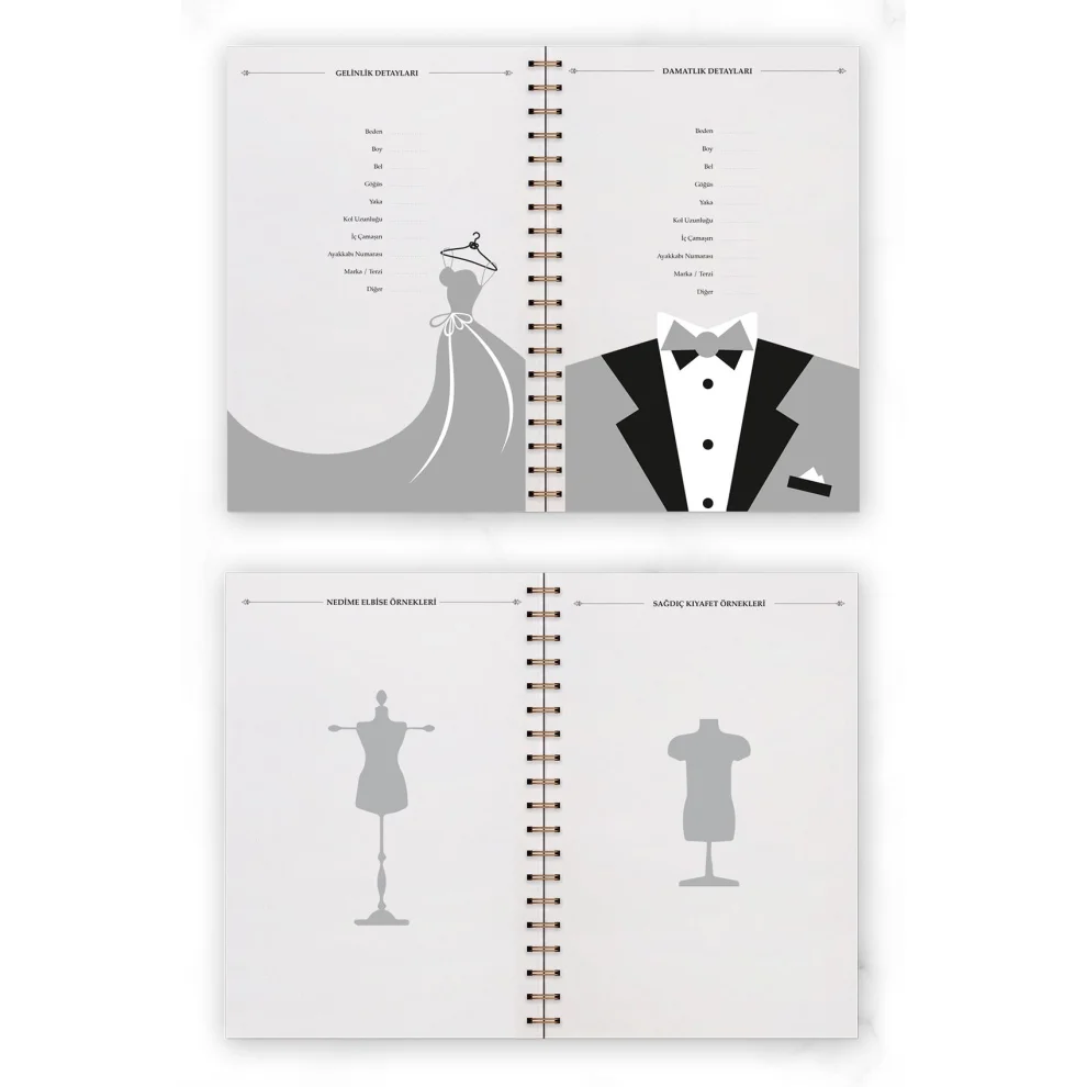 Lecolor - Wedding Planner Gold Corner Agenda Luxury Wedding Planner