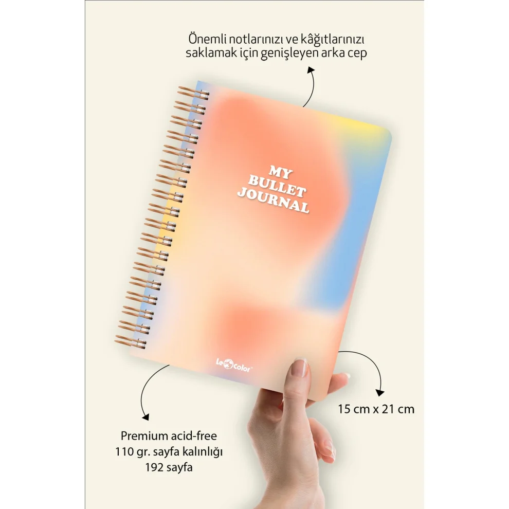 Lecolor - Dotted Bullet Journal Pro Notebook Aura A5