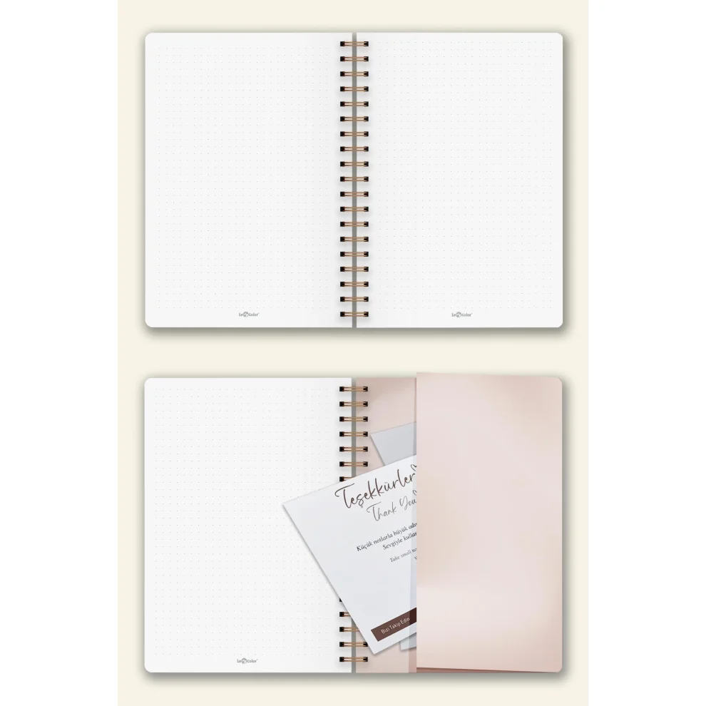 Lecolor - Dotted Bullet Journal Pro Notebook Pastel Lava A5