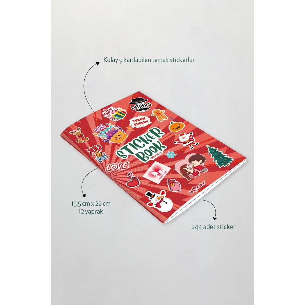 Lecolor - Sticker Book Kutlama Özel Gün Etiket Serisi