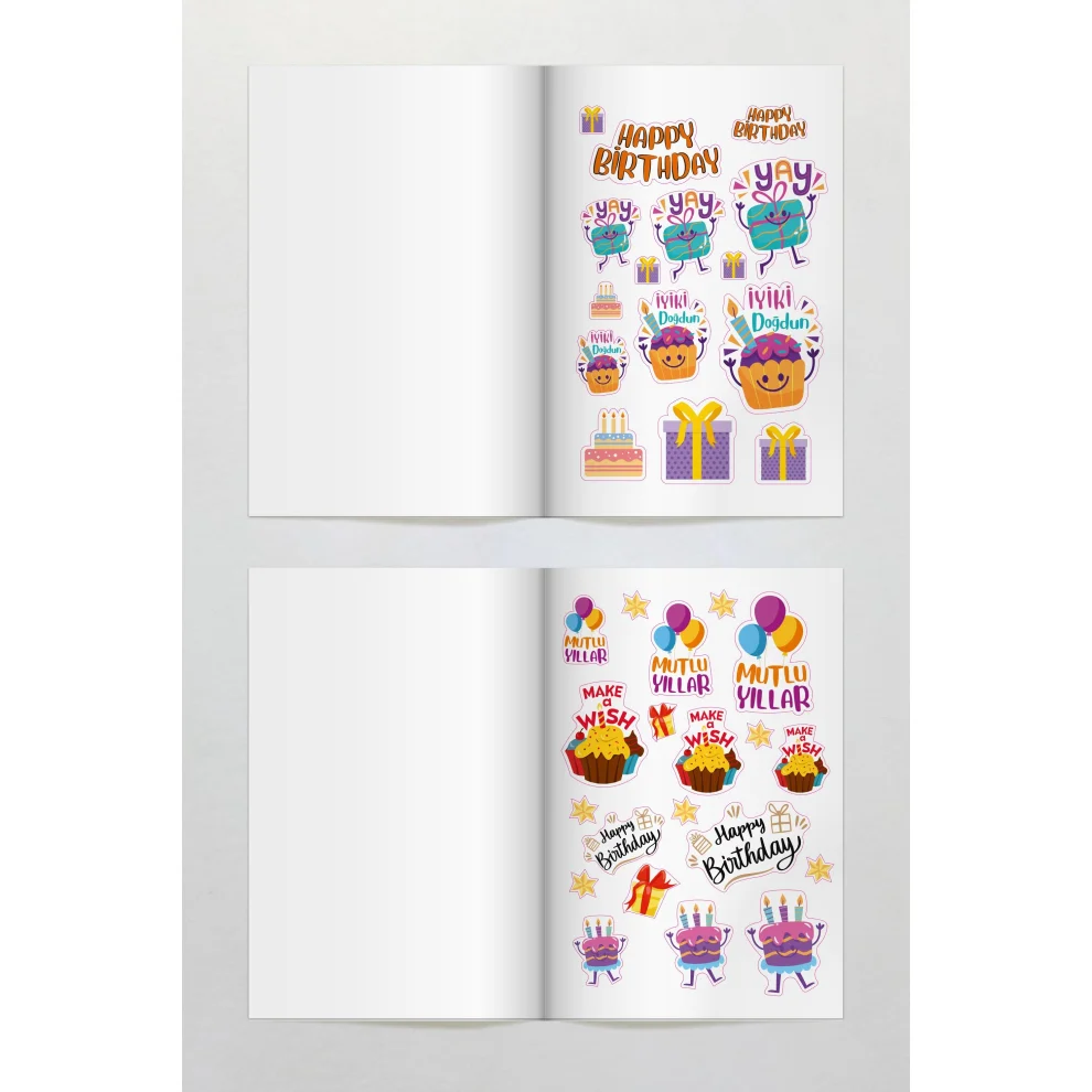 Lecolor - Sticker Book Celebration Special Day Label Series