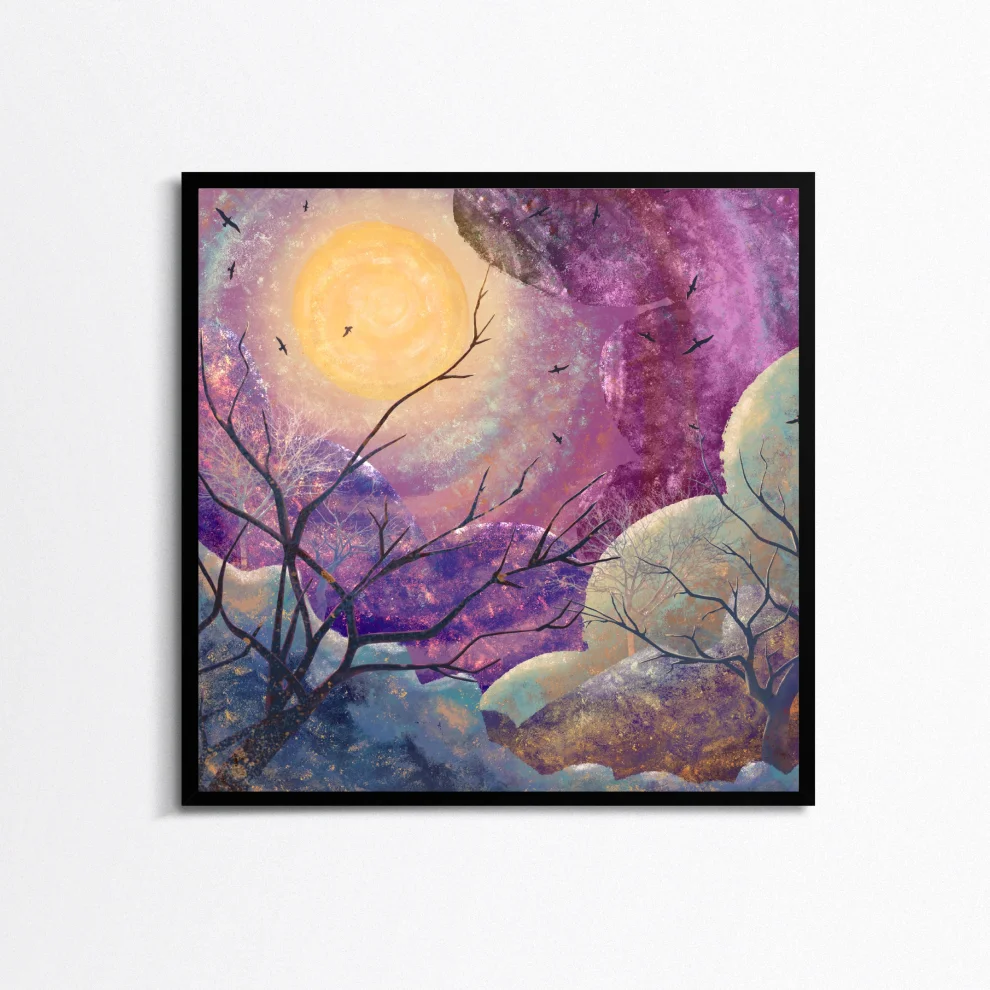 Studio Ovata - Purple Sunset Baskı