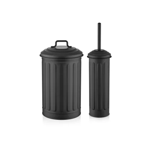The Mia - Garbage Bucket & Toilet Brush Set