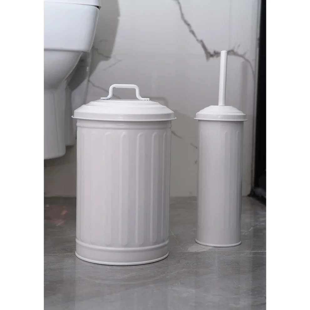 The Mia - Garbage Bucket & Toilet Brush Set