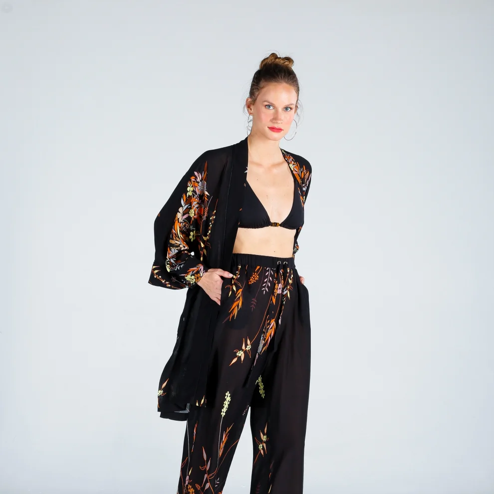 The Beach - Retro Short Kimono