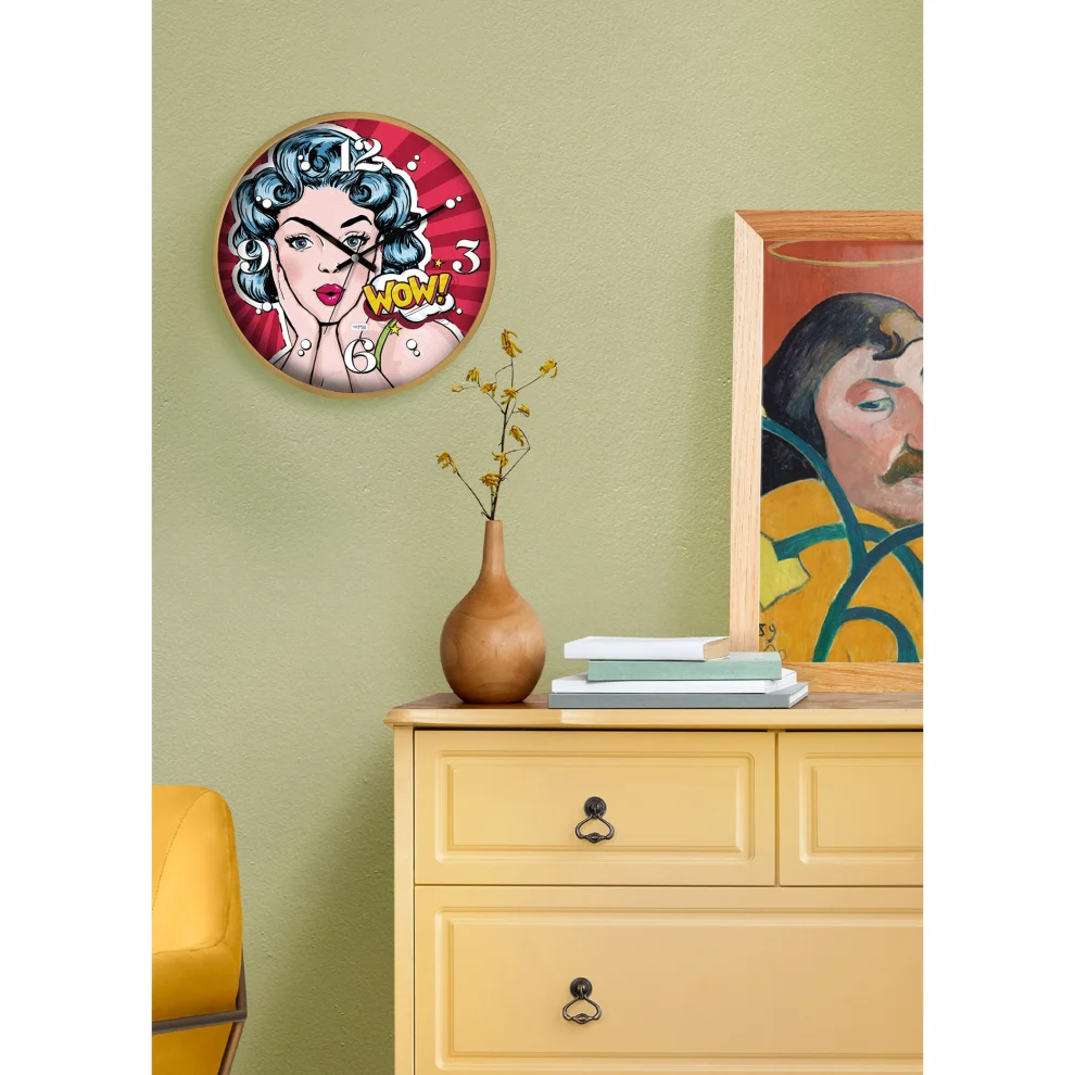 The Mia - Popart Wall Clock - Il