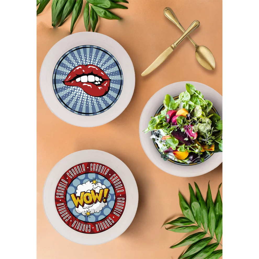 The Mia - Popart Lips Salad Bowl