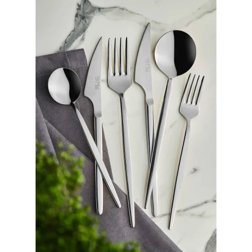 The Mia - Isla Fork Cutlery Knife Set Silver 36 Pieces