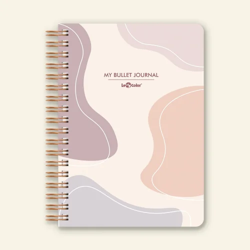 Lecolor - Dotted Bullet Journal Pro Notebook Lava Beige A5