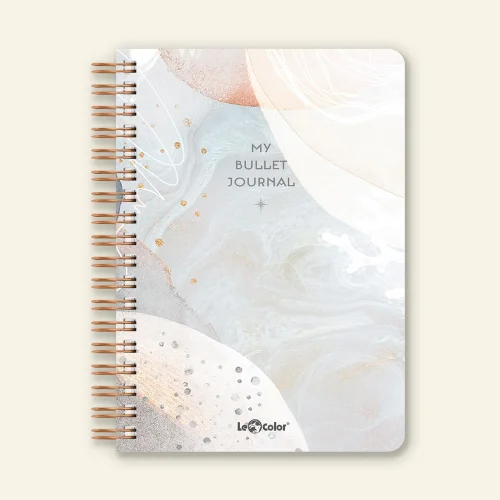 Lecolor - Dotted Bullet Journal Pro Notebook Planet A5
