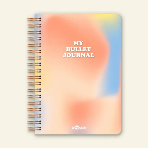 Lecolor - Noktalı Bullet Journal Pro Defter Pastel Lava A5