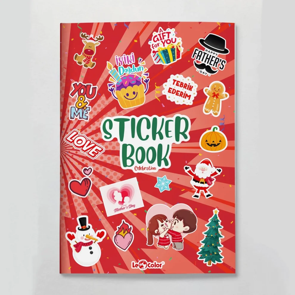 Lecolor - Sticker Book Kutlama Özel Gün Etiket Serisi