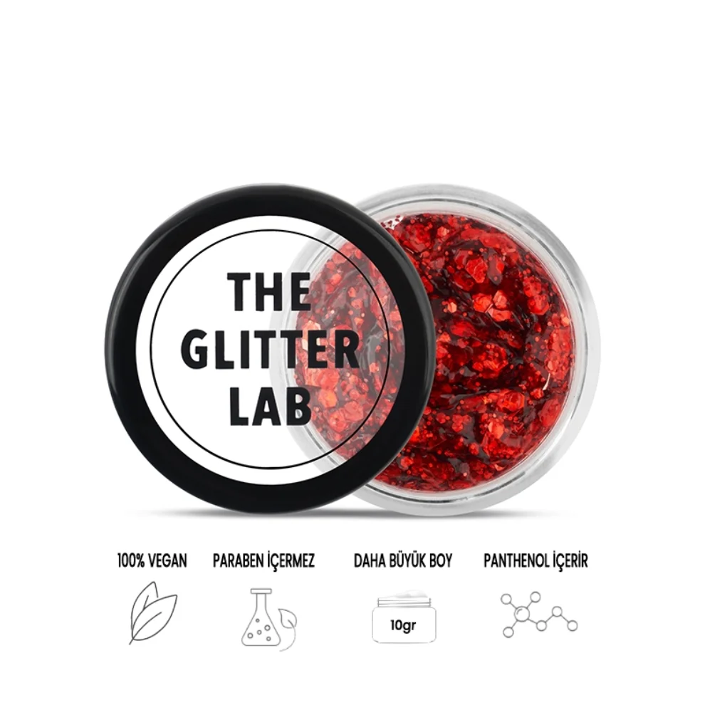 The Glitter Lab - Red Velvet Glitter 10gr E
