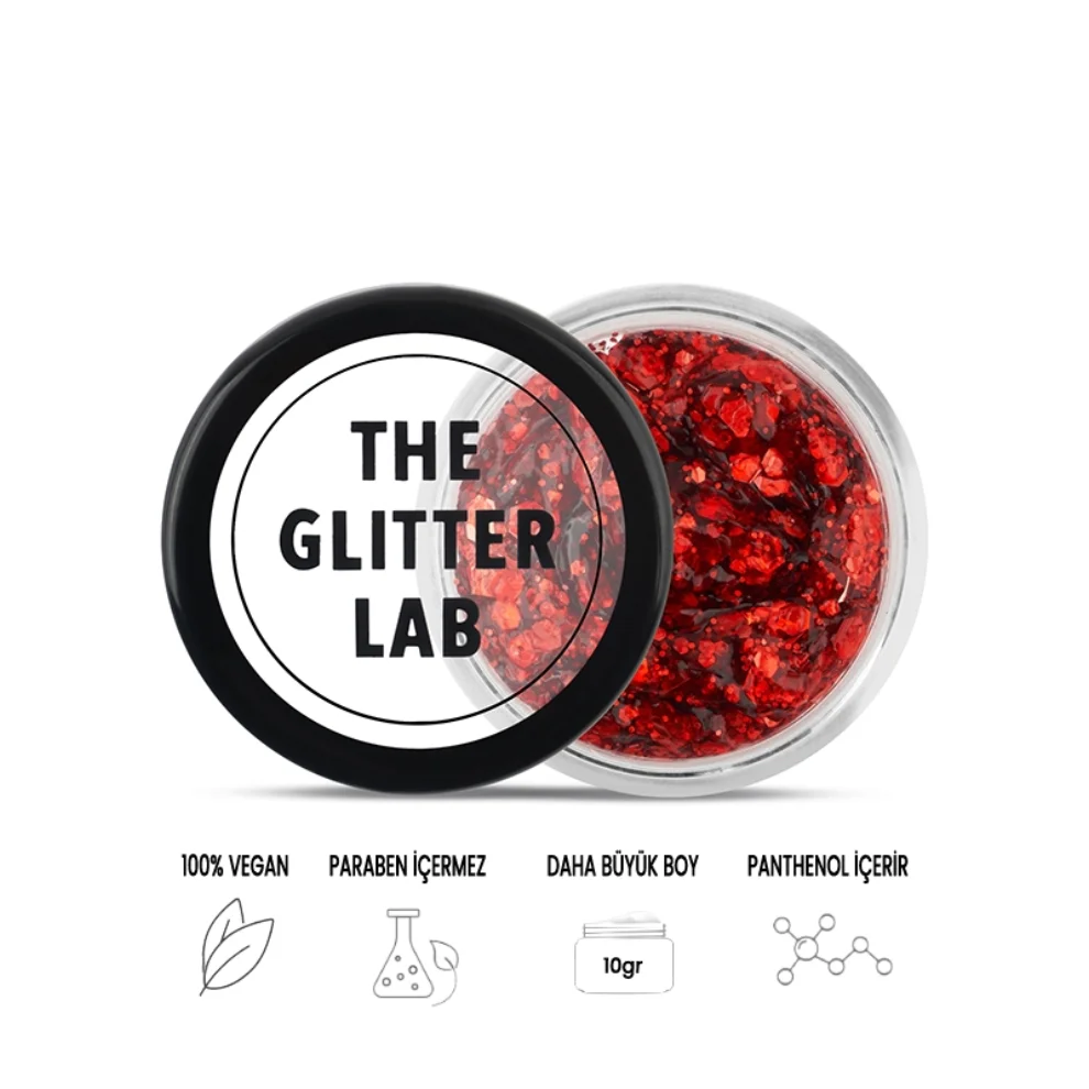 The Glitter Lab - Red Velvet Gel Glitter 10gr E