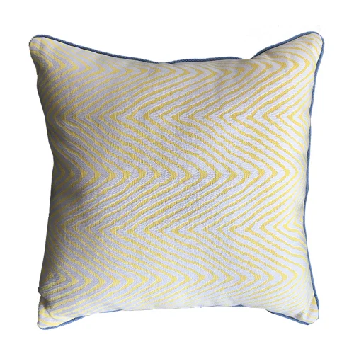 Boom Bastık - With Zigzag Printed Trimmed Pillow