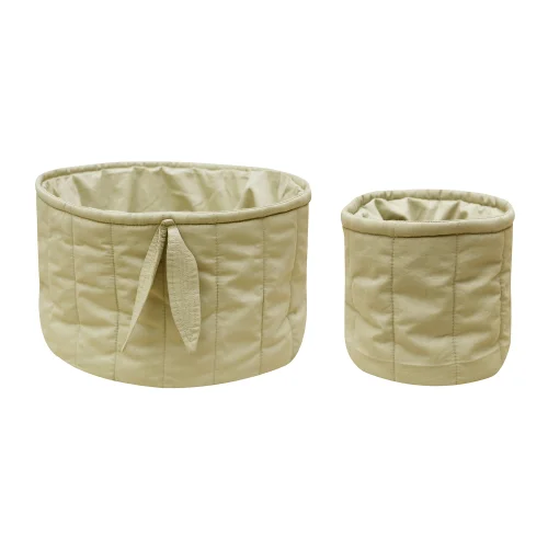 Lorena Canals	 - Set Of Two Quilted Baskets - Bambie