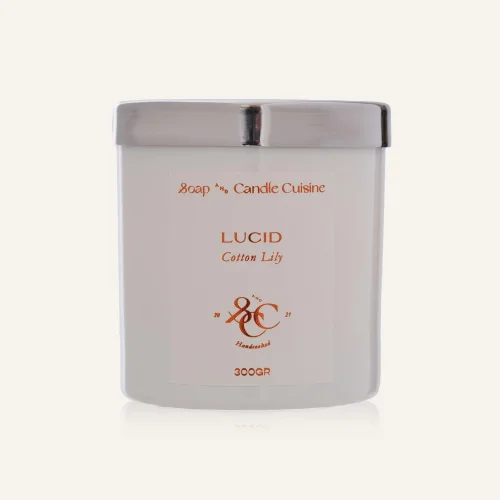 Soap and Candle Cuisine - Cotton Lily Scented Glass Candle