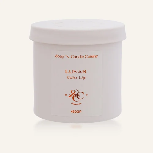 Soap and Candle Cuisine - Lily Scented Natural Soy Candle 450 Gr