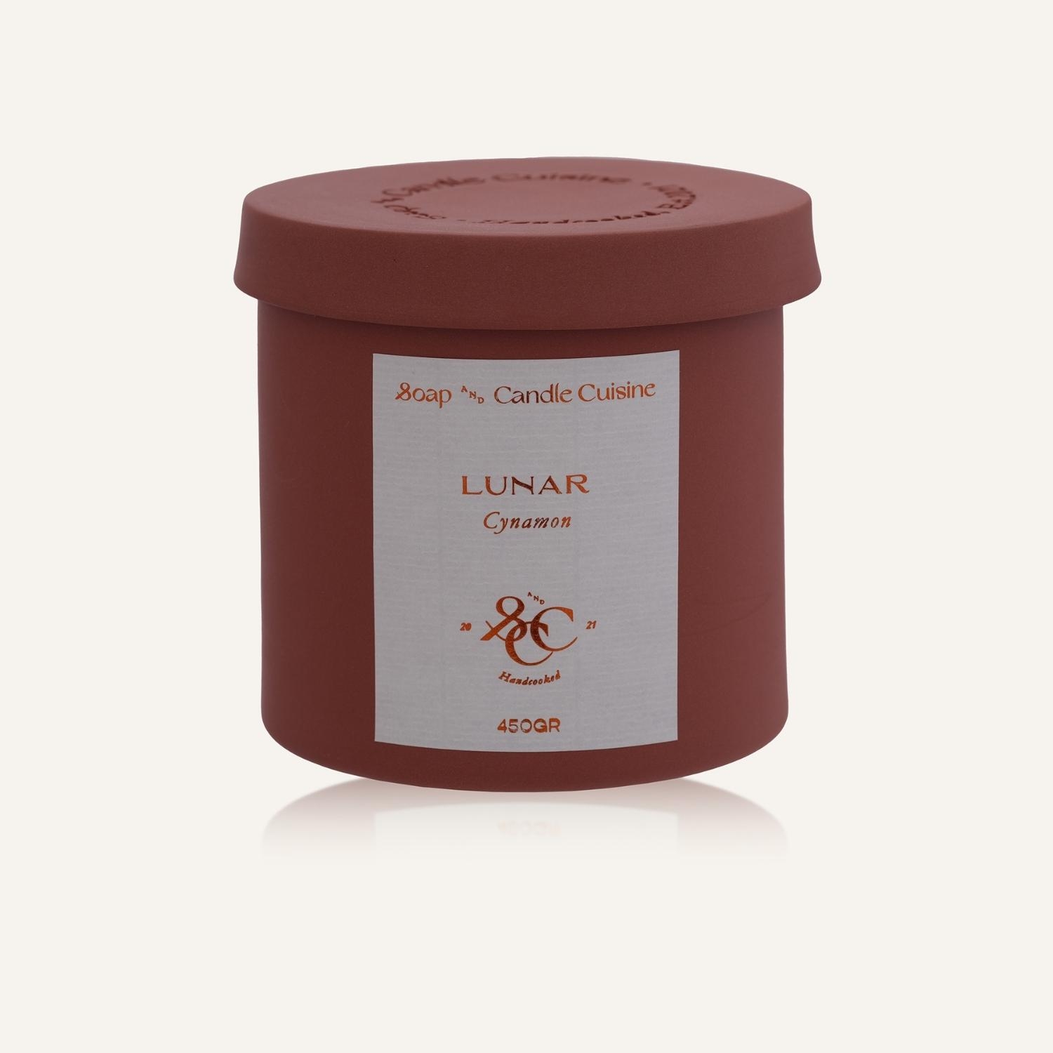 Cinnamon Scented Natural Soy Candle 450 Gr