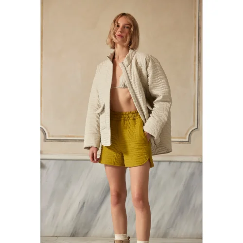 Dor Raw Luxury - Future Ahead Linen Quilted Shorts