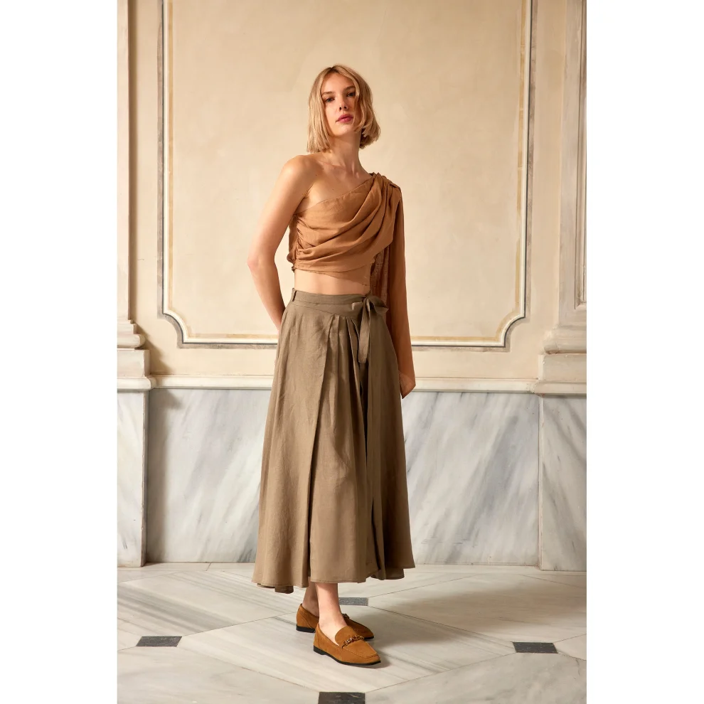 Dor Raw Luxury - Grand Gesture Linen Skirt