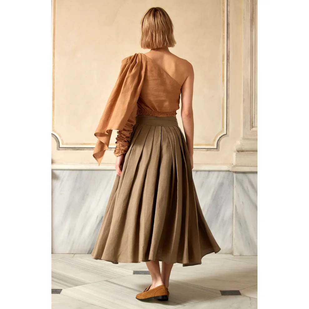Dor Raw Luxury - Grand Gesture Linen Skirt
