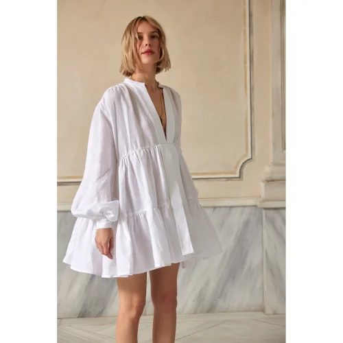 Dor Raw Luxury - In A Different World Linen Dress