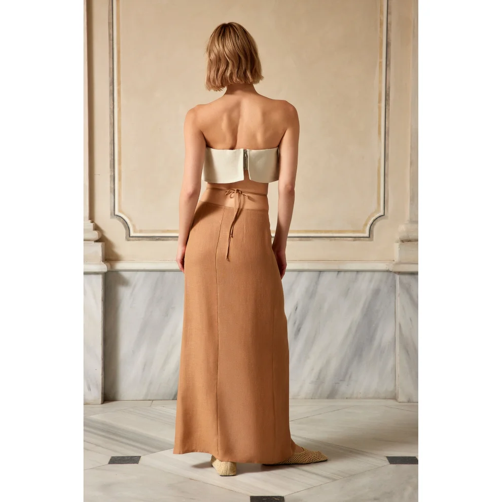 Dor Raw Luxury - Wheel Of Fortune Linen Skirt