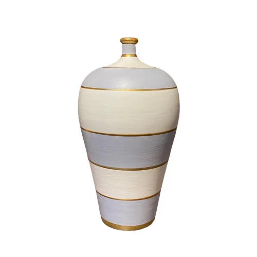 Füreya Art - Striped Matte Vase