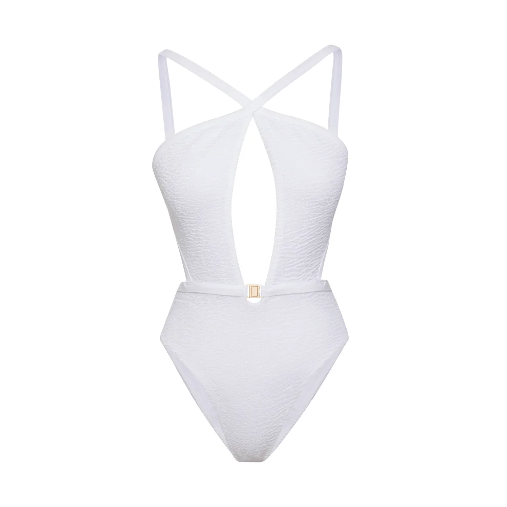 Sellie - Harmony Swimsuit L White | hipicon