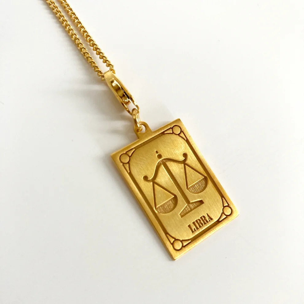 Golden Days Ahead - Libra Zodiac Sign Necklace