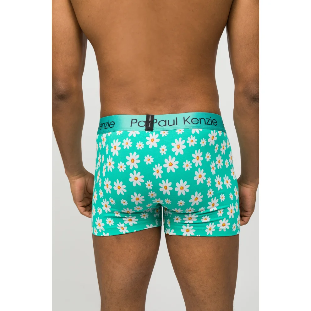 Paul Kenzie - Patterned Men's Boxer - Couple Collection Daisy