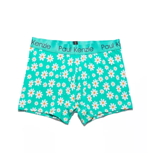 Paul Kenzie - Patterned Men's Boxer - Couple Collection Daisy