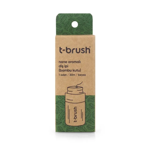 T-Brush - Mint Bamboo Box Natural Dental Floss - 30ml